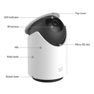 YI 360 Pan-Tilt Dome Indoor  Camera U - Image 4