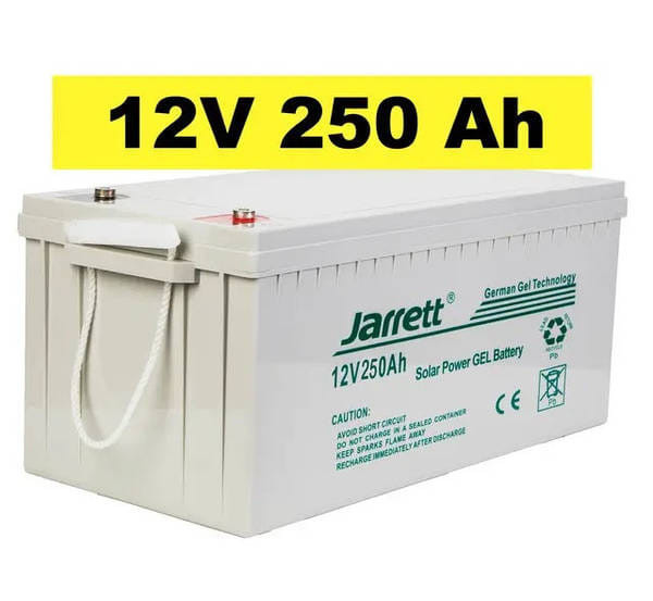 Jarrett 12V 250AH Deep Cycle Gel Battery