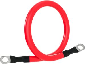 2.0 Battery Jumper cables (1ft) (Black and Red) - Image 4