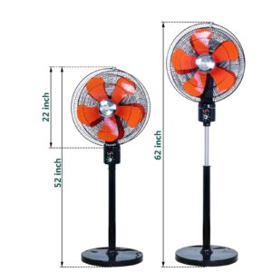 18" Double Heads Stand Fan - Image 8