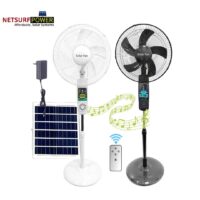 16" Solar Music stand Fan with Remote 25W