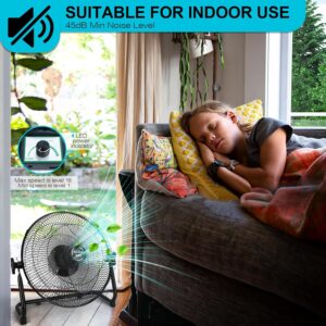 12' Metal Mechanical Floor Fan HS-118F - Image 5