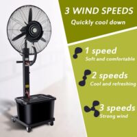 NETSURF 110V 26" Mist Fan No Remote