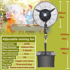 NETSURF 110V 26" Mist Fan No Remote - Image 2