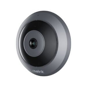 6MP 360° Panoramic Indoor Fisheye Camera with Built-in Siren & Two-Way Audio