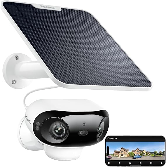 REOLINK 4K 180° Dual-Lens 8MP Solar Camera Outdoor Wireless Argus 4 Pro