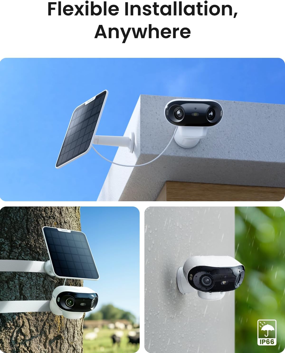 REOLINK 4K 180° Dual-Lens 8MP Solar Camera Outdoor Wireless Argus 4 Pro - Image 4